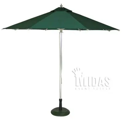 11′ ALUMINUM Market Umbrella HUNTER GREEN