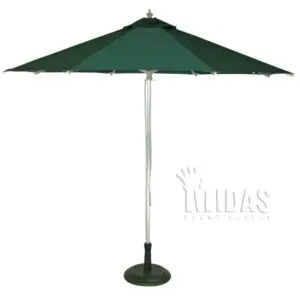 9′ ALUMINUM Market Umbrella HUNTER GREEN