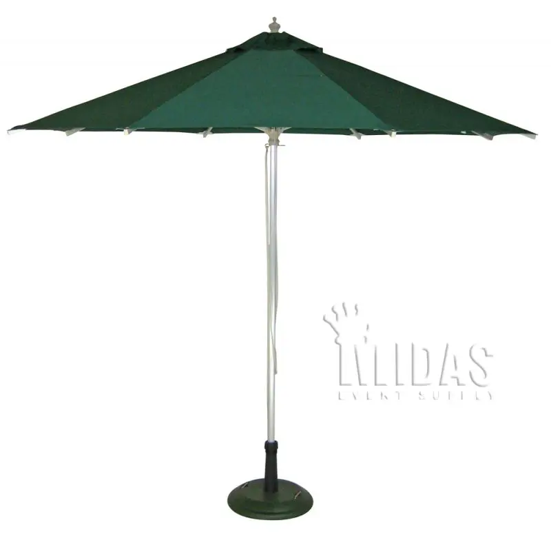 9′ ALUMINUM Market Umbrella HUNTER GREEN