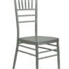 Legacy Silver (powdercoat) Chiavari Ballroom Stack Chair - Aluminum