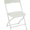 Champ Steel/Plastic Folding Chair - Bright White