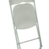 Champ Steel/Plastic Folding Chair - Bright White - Image 3