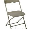 Champ Steel/Plastic Folding Chair - Light Grey