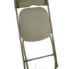 Champ Steel/Plastic Folding Chair - Light Grey - Image 2