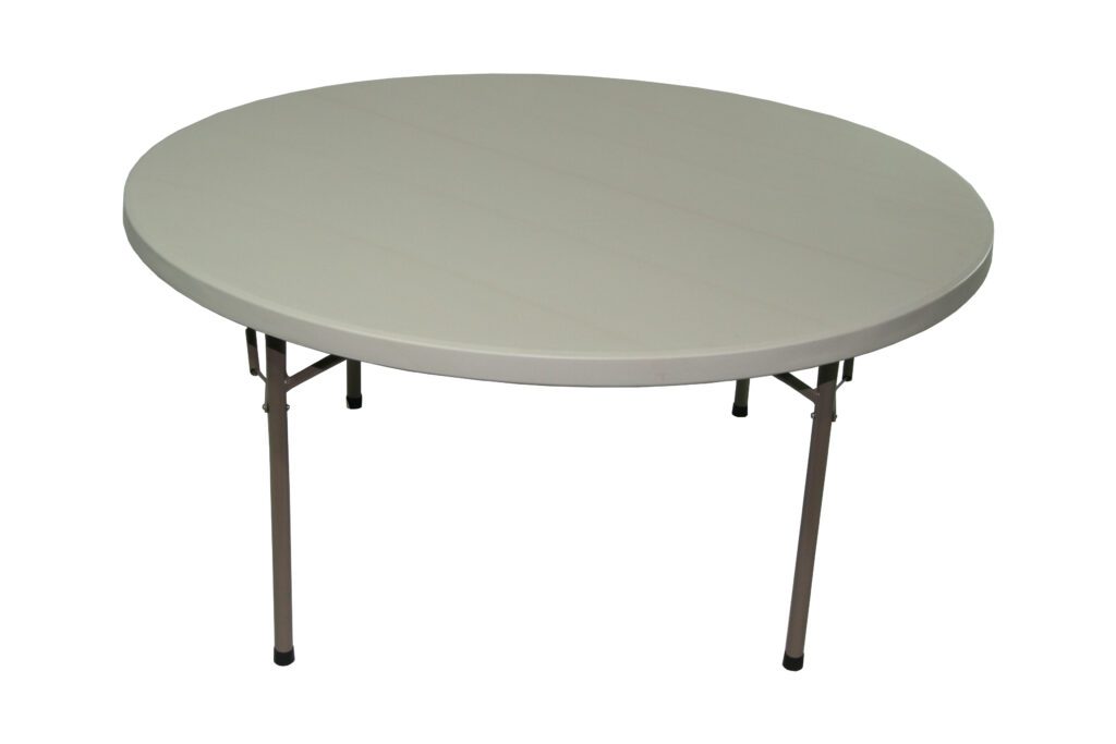 Light Resin Plastic Folding Tables Archives Midas Event Supply   20760160RoundBlowMoldTable 1024x683 